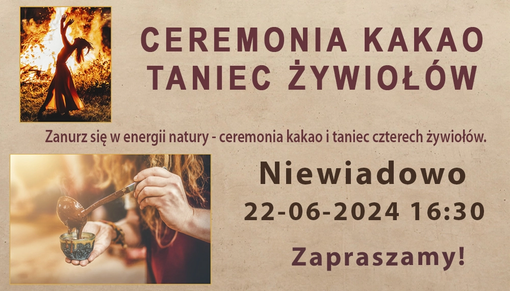 baner Ceremonia Kakao z Tańcem Żywiołów
